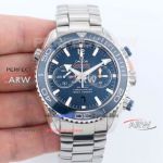 BF Factory Swiss Replica Omega Seamaster 600 Stainless Steel Dark Blue Dial Watch For Men